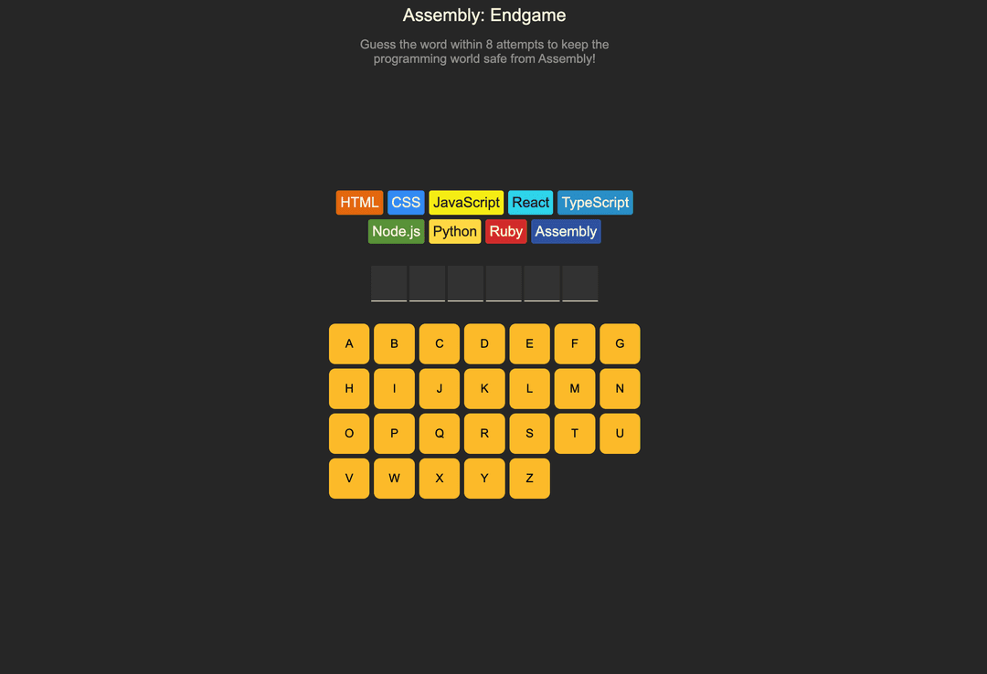 Wordle-Style Assembly Game